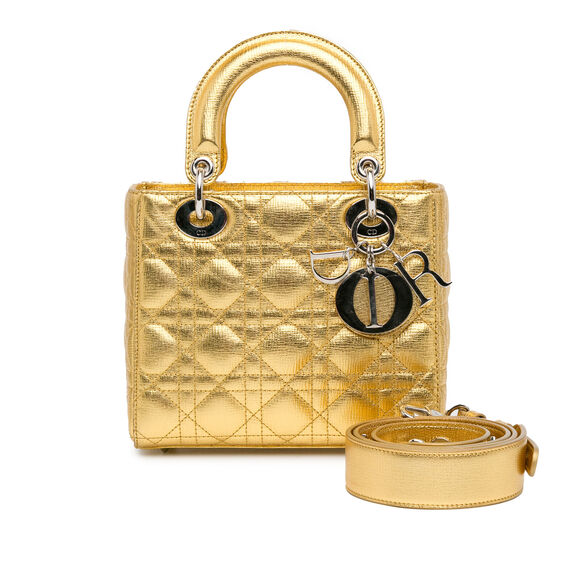 Auth Dior Small Metallic Grained #132126D26B - Picture 14 of 14